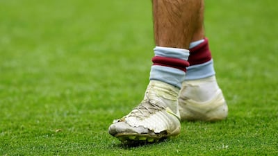 Jack Grealish's boots after the game. Action Images via Reuters