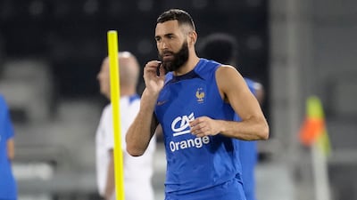 Karim Benzema was ruled out of the World Cup after sustaining an injury during a training session. AP
