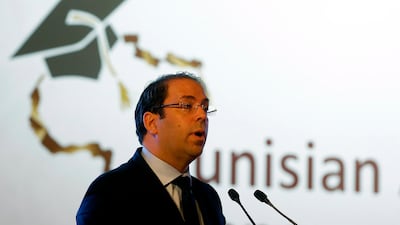 Tunisian prime minister Youssef Chahed reshuffled his cabinet on September 6, 2017 after weeks of infighting over posts, replacing the key ministers of interior and defence. Mohamed Messara/EPA