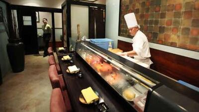Al Diar Mina Hotel's Wasabi offers a relaxed, izakaya-like atmosphere and delicious main courses.