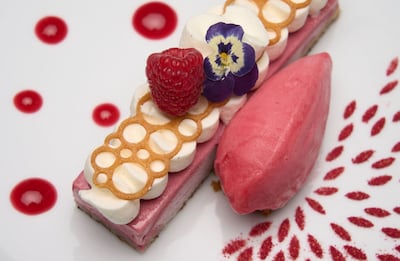 Parfait glace framboise is fresh and well balanced. Photo: Mayg