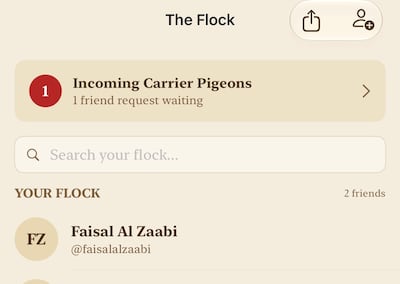 Carrier Pidge makes frequent pigeon references throughout its interface. Photo: Carrier Pidge