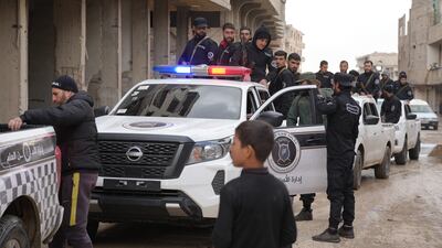 Government forces in Al Tadamon neighbourhood of Damascus. Authorities say an increased police presence in the capital will aim to improve security. Getty Images