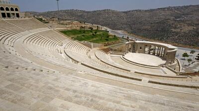A large amphitheatre that holds about 12,000 people in the entertainment complex.