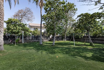 The communal area behind the villa where Seth plays with his friends. Antonie Robertson/The National