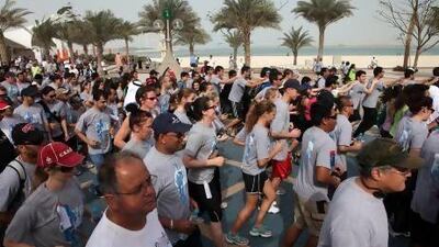 This year's Abu Dhabi Terry Fox run is on Friday. DELORES JOHNSON / The National