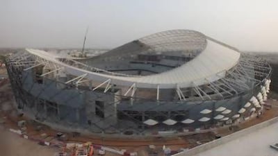 The palm bowl style of the Hazza bin Zayed stadium is certain to make it a world-class venue. Courtesy Bam International