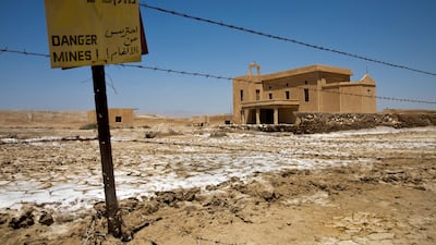 The baptism site of Jesus Christ on the Jordan River in the West Bank, pictured in 2016. Once surrounded by hundreds of mines laid during the 1967 Arab-Israeli war, an operation by The Halo Trust to remove them ended successfully in April 2020. Heidi Levine for The National