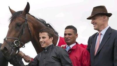 William Buick, left, and the horse Masked Marvel will be key to the campaign of trainer John Gosden, right, this summer.