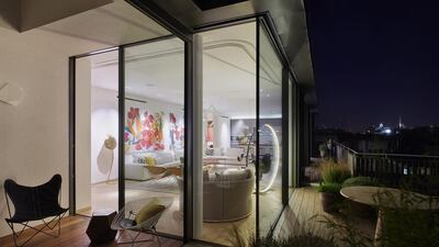 Looking from the outside in as night falls on London. Courtesy Lawrie Cornish