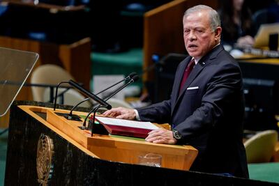 Jordan's King Abdullah II warned that technology is causing attention spans to dwindle. AFP