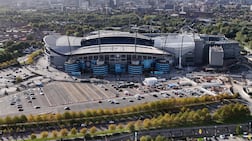 Etihad Stadium, Manchester City's home ground. An appeal lodged by the club this week must be allowed to run its course. Reuters