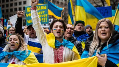 Ukrainians applying for temporary protected status must have been living in the US by March 1. AP