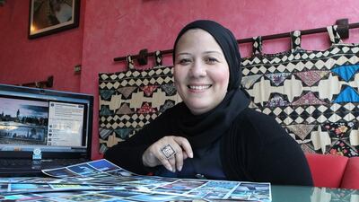 Eenas Al Sheakh, an Expo 2020 ambassador, who has been receiving thousands of pictures in support of the expo bid on an Istagram account to promote and spread awareness. Mona Al Marzooqi / The National