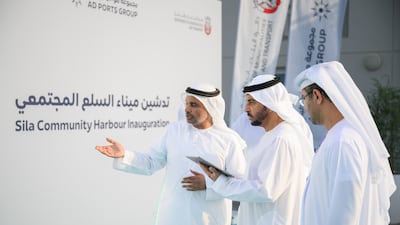 Sheikh Hamdan bin Zayed, the Ruler's Representative in Al Dhafra, opened Sila Community Harbour and Al Fayiyi Island Marina on Friday. All photos: Wam