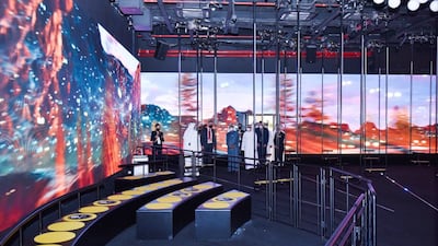 Visitors are taken on a journey assisted by an intelligent assistance system called IAMU, which acts as an invisible companion, providing guests with information as they move through the building.