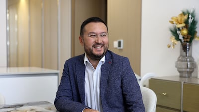 My Own Home. Tuleke Djaichiev owns a 3BR appartment in Luma22, Town X, JVC, Dubai. Chris Whiteoak / The National