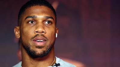 Anthony Joshua looks on as he arrives ahead of the Day of Reckoning. Getty Images
