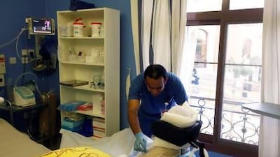 The ProVita residential care centre in Khalifa City provided a home-like environment for its residents. Satish Kumar/The National