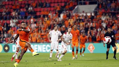 September 4, 2021. Netherlands 4 (Depay pen 38', 62', Wijnaldum 70', Gakpo 76') Montenegro 0. Memphis Depay reached 30 goals for his country with a double as manager Louis van Gaal earned the first win of his third reign in charge. Van Gaal said: "We started very badly – in the first 15 minutes, we seemed to have stress. But after 15-to-20 minutes we picked ourselves up ... I think that is very good in itself." EPA