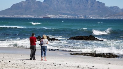 Above, False Bay overlooking the Table mountain and the city of Cape Town in South Africa. Etihad will place its EY code on kulula’s flights between Johannesburg and the coastal cities of Cape Town, Durban, George and East London. Nic Bothma / EPA