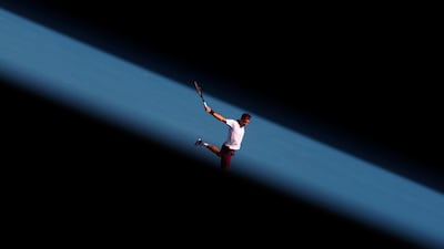 Roger Federer in action during his match against Tennys Sandgren of the US at the Australian Open. Reuters
