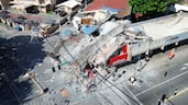 Destruction on Mindanao Island caused by a deadly 7. 8-magnitude earthquake that struck the Philippines. Reuters