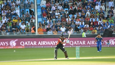 A Lahore Qalandars batsman prepares to play a shot against Karachi Kings in the first innings of their Pakistan Super League T20 match on Friday. Photo Courtesy / PSL