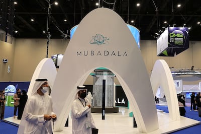 Mubadala's stand at the Global Manufacturing & Industrialisation Summit 2021 that was held in Dubai. The National
