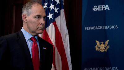 Environmental Protection Agency Administrator Scott Pruitt. AP Photo