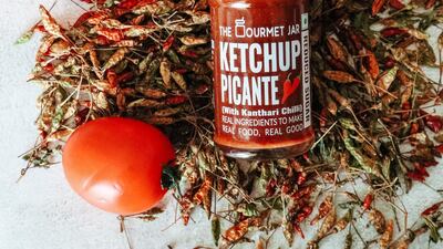 Low-calorie Ketchup Picante, made from Roma tomatoes and kanthari chillies, from The Gourmet Jar and available at Hayawiia