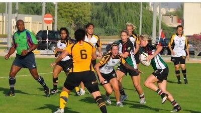 Abu Dhabi Harlequins' women's team face powerful Toa Dubai today. Courtesy of Women's Harlequins Rugby