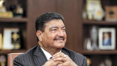 Abu Dhabi, U.A.E., June 20, 2018. Interview with Dr B R Shetty, founder of BRS Ventures, including NMC Health and UAE Exchange together with Promoth Manghat, Executive Director, Finablr. -- image-- Dr. B.R. Shetty SECTION: Business Reporter:Sarah Townsend