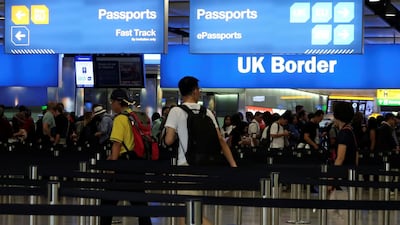 The woman was arrested on arrival at Heathrow Airport. Fabrizio Bensch/ Reuters