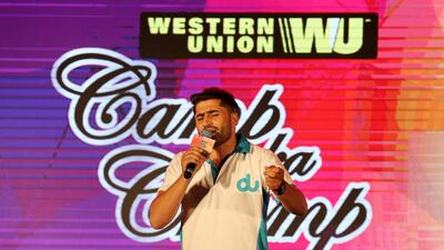 Khawaja sings during the Camp Ka Champ – DU singer of the Season competition.