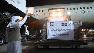 The UAE sent an aid plane carrying 7 tonnes of medical supplies to the Dominican Republic. Wam