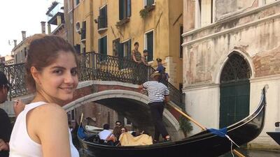 Lin Rihawi exploring Venice (Courtesy: Lin Rihawi)