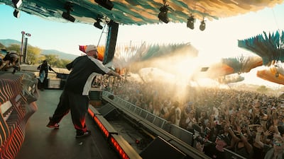 DJ Habibeats brings his blend of Arabic sounds and global club music to the Coachella stage in California. Photo: DJ Habibeats