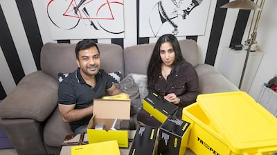 'Breathing space': Dippesh Bhargava and Dr Daamini Shrivastav, creators of the Trooper Box. Antonie Robertson / The National