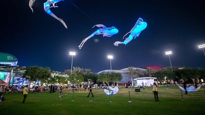 The Lumineoles provide visitors with a magical immersive experience at Al Forsan Park. Victor Besa / The National
