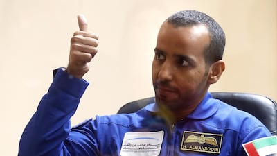 Hazza Al Mansouri flew to space on September 25, 2019. EPA