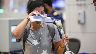 The passengers expressed their gratitude to Dubai for the gesture. Courtesy: Dubai Customs