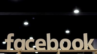 A Facebook sign is displayed at the Conservative Political Action Conferenceat National Harbor, Maryland, US. The firm has suspended a company over misuse of data. Joshua Roberts/Reuters