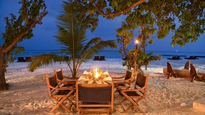 Alizée restaurant at the Constance Moofushi. Courtesy Constance Hotels