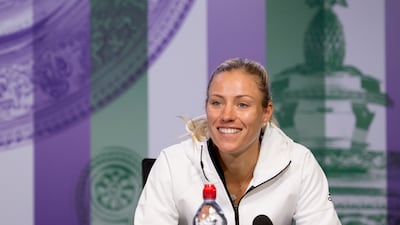 Women's world No 1 Angelique Kerber opens Centre Court on Day 2 at Wimbledon. Florian Eisele / EPA