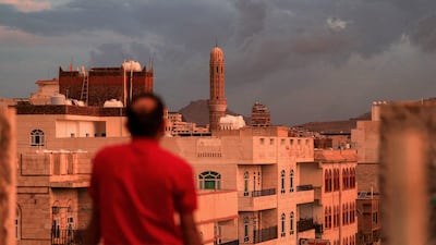 The Sanaa skyline. Houthi rebels have been issuing statements that seem contradictory throughout the war they are fighting against the Yemeni government and Saudi forces. AFP