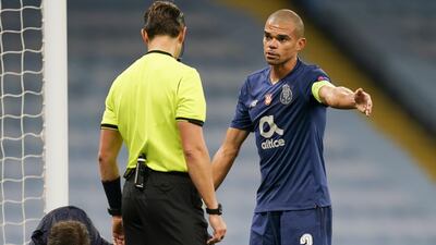 Pepe - 5: Few are more masterful of the dark arts of defending than the 37-year-old Portuguese. Gave away a penalty, theatrically tried to claim one, kneed a stricken Sterling in the ribs and was then chasing Torres' shadow as the young sub ghosted past him for City's third. EPA