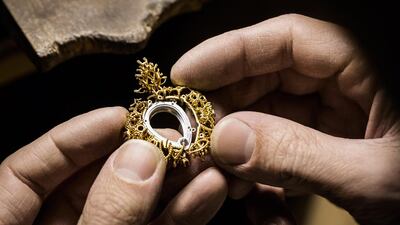 The pieces are assembled and tested to be perfectly fitted. Courtesy Dior Joaillerie