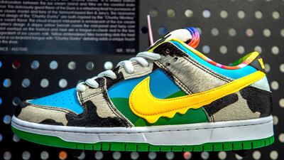 Nike SB Dunk Low Chunky Dunky at Sneaker District, Abu Dhabi; Dh7,500. Photo: Victor Besa / The National
