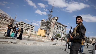 Syrian government forces were on the brink of all-out warfare with the SDF militia in Aleppo last week. AP